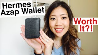 Hermes Mini Wallet Review  WORTH IT Azap vs LV Victorine Wallet luxuryinModeration [upl. by Dolloff]