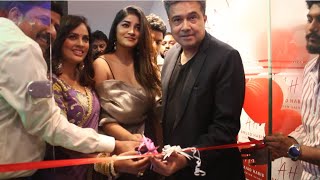 Nandita Swetha and Dimple Hayathi at Grand Launch of Amjad Habib premium salon [upl. by Kenay143]