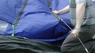 Pitching The Family Tent Hi Gear Voyager 6 [upl. by Marianna809]