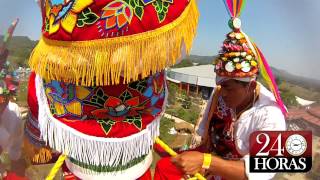 Espectacular video de los quotVoladores de Papantlaquot Vuelo completo HDGoPro [upl. by Aivatnuahs]