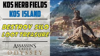 Kos Herb fields  Detroy Silo amp Loot Treasure  AC ODYSSEY [upl. by Youngran]