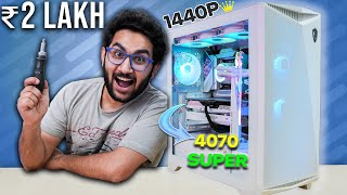 All White 1440p Gaming amp Streaming PC Build  i714700K  RTX 4070 Super [upl. by Kcerb887]