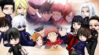 Part 4  Past Jujutsu kaisen reacts to future students  Gacha club  Gacha react  AU [upl. by Ennaeirrac]