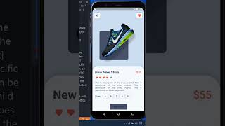 Nike Shoe App UI Design In Flutter shorts [upl. by Nidla431]