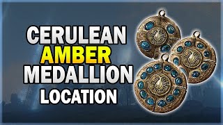 Cerulean Amber Medallion Talisman Location With 1 and 2 Raise FP  Elden Ring Guide [upl. by Ivz]