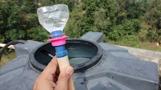 Clean WATER TANK in 20 Minutes WITHOUT removing water पानी टंकी साफ़ HINDI VIDEO [upl. by Aicela]