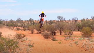 FINKE DESERT RACE  KTM 450  500 EXC PRE RUNNING [upl. by Lapides]