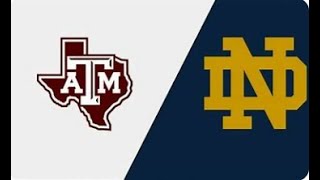 TEXAS AM VS NOTRE DAME REACTION [upl. by Etteragram]