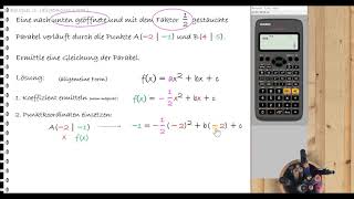 quadratische Funktionen  Funktionsgleichungen aufstellen [upl. by Ynneb]