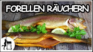 Forellen räuchern  Fisch heißräuchern  Fisch Rezepte  El Fuego Portland XXL [upl. by Hurless]