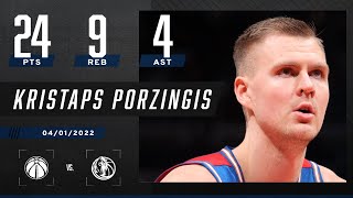 Kristaps Porzingis drop 24 PTS amp 9 REB in first game vs Mavericks since trade 🦄 [upl. by Rye]