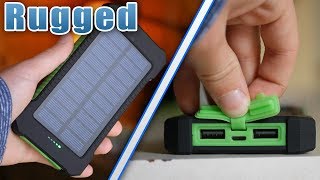 Most Rugged Solar Power Bank  FLOUREON 10000 mAh Solar Charger Review [upl. by Siclari848]