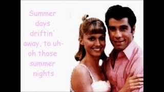 Grease  Summer Nights Lyrics [upl. by Nahsed]