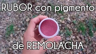 Cómo hacer RUBOR CASERO DE REMOLACHA o Betabel  Maquillaje Natural  un té con Daniela [upl. by Ilram]