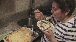 Angelos Mom Makes Pastichio Greek Lasagne [upl. by Garreth582]