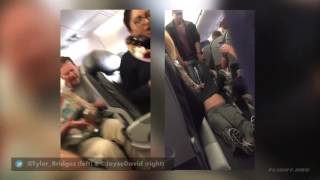 69yr Old Passenger Forcibly Violently Removed From United Airlines Plane that was Overbooked [upl. by Hsizan]