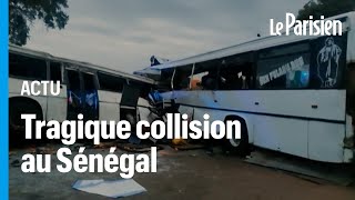 Sénégal  une collision entre deux bus fait 40 morts un deuil national décrété [upl. by Owen336]