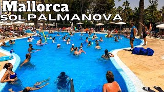 Mallorca SOL PALMANOVA Hotel Majorca  POOL Area  Aqua Gym [upl. by Atinot]