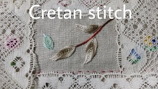 홍진하의자수클래식 Cretan stitch 크레탄스티치자수기법 독학으로배우기 [upl. by Leff998]