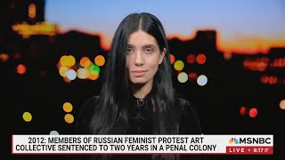 Largest prisoners swap in recent history  Nadya Tolokonnikova on MSNBC Morning Joe [upl. by Levey285]