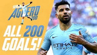 Sergio Agüero  All 200 Man City Goals [upl. by Aindrea]