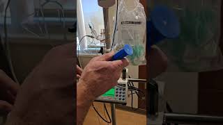 Changing the Flolan rate and syringe on the syringe pump [upl. by Terpstra]