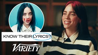 Does Billie Eilish Know Her Lyrics From Her Most Popular Songs [upl. by Itnaihc]