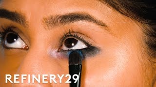 3 Colorful Eye Makeup Looks Tutorial  Short Cuts  Refinery29 [upl. by Gairc]