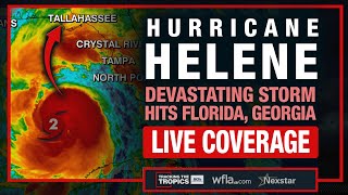 ITS A WAR ZONE  7 dead catastrophic damage from Hurricane Helene in Florida  Live coverage [upl. by Odarbil]