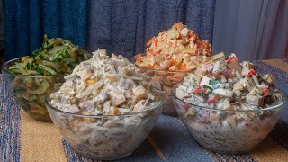 4 Salate in 20 Minuten fürs neue Jahr Günstige Rezepte Unglaublich lecker und einfach №213 [upl. by Gnolb]