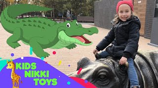 Nikki at Kharkov Zoo Part 1 Kids Nikki Toys [upl. by Prentice]