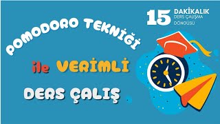 Pomodoro Tekniği İle 60 Dakika Verimli Ders Çalış  15 Dakikalık Çalışma Döngüsü  Sessiz  Alarmlı [upl. by Pruchno]