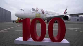 Emirates receives 100th Airbus A380  Emirates Airline [upl. by Hyman]