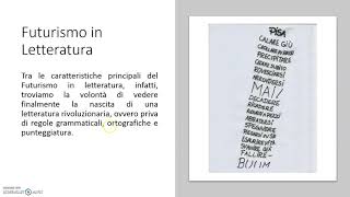 Il Futurismo in Letteratura [upl. by Noned327]