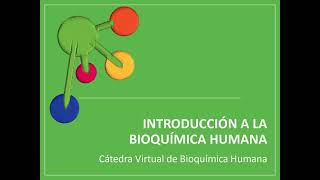 01  Introducción a la bioquímica humana [upl. by Edyak]