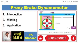 Prony Brake Dynamometer हिन्दी [upl. by Rastus]