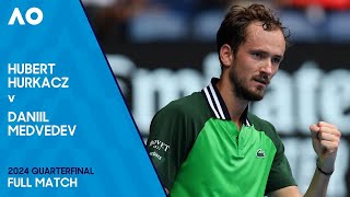 Hubert Hurkacz v Daniil Medvedev Full Match  Australian Open 2024 Quarterfinal [upl. by Melisande76]