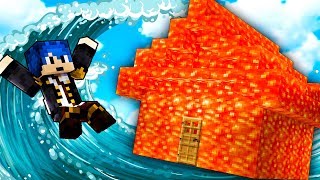 Minecraft ITA  CASA DI LAVA VS TSUNAMI [upl. by Robbie]