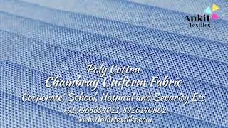 Chambray Uniform Fabric For Corporate School hospital and Security Etc  ChambraySamrey Fabric [upl. by Gratia]