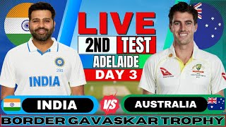 🔴 LIVE India vs Australia 2nd Test  IND vs AUS Live Match Today  Live Cricket IND vs AUS BGT 2024 [upl. by Sheffy]