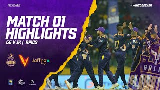 Match 01  Galle Gladiators vs Jaffna Kings  Full Match Highlights LPL 2021 [upl. by Stretch]