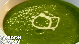 Minted Pea and Watercress Veloute  Gordon Ramsay [upl. by Dehnel]