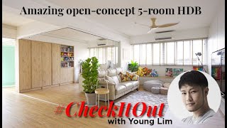 House tour Amazing 5room HDB flat with a clean and open design [upl. by Saraiya354]