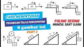 FISIKA SMA  TEGANGAN TALI amp PERCEPATAN BENDA [upl. by Sherwynd]