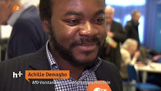 Achille Demagbo ist AfDBeisitzer im Landesvorstand SchleswigHolstein 15 März 2016 heuteplus [upl. by Keel]