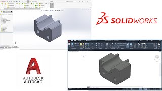 How to convert Solidworks 3D to AutoCAD 2D [upl. by Jacinto]