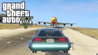 GTA 5  EXPERIENCES DROLES ET INCROYABLES AVEC LA NOUVELLE VOITURE VOLANTE [upl. by Airetak]