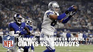 Giants vs Cowboys  Highlights Semana 1  NFL en Español [upl. by Prevot]