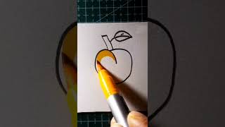 Easy drawing of Apricot art drawingtutorials drawing artandcraft drawingtechniques [upl. by Werda]