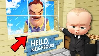 UN JEFE EN PAÑALES VS EL VECINO DE HELLO NEIGHBOR  ESCONDITE MINECRAFT 15 [upl. by Etem441]